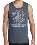 Men's MID Circle/Tough Times Denim Blue Tank - LARGE
