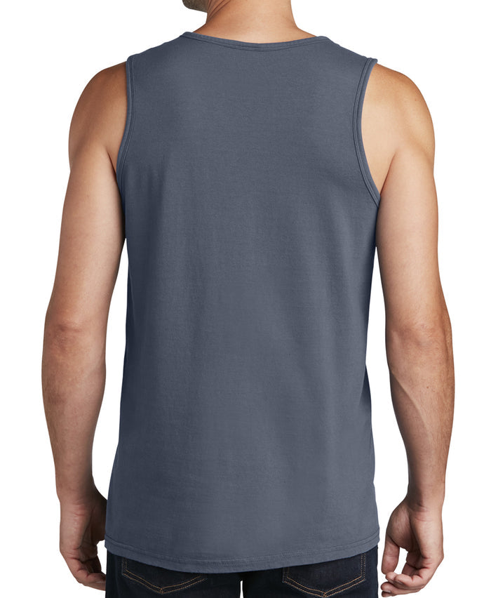 Men's MID Circle/Tough Times Denim Blue Tank - LARGE