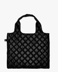 Metallic Black Puffy Medium Bag | LOQI | Recycled Bag