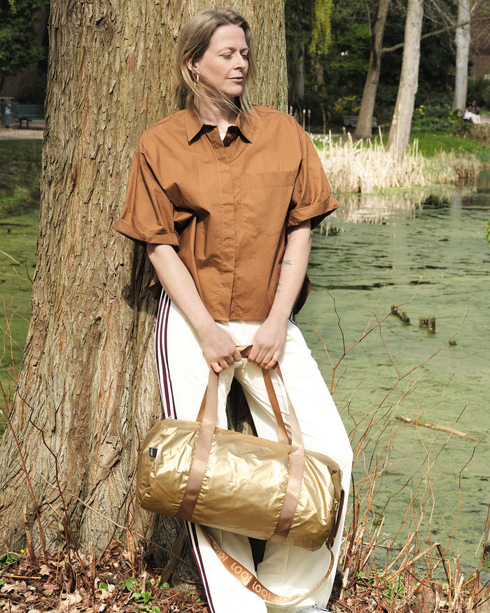 Metallic Gold Weekender Bag LOQI