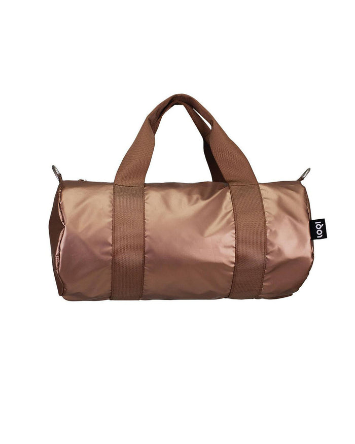 Metallic Matt Rose Mini Weekender Bag | LOQI | Mini Weekender