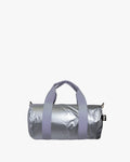 Metallic Matt Silver Mini Weekender Bag | LOQI | Mini Weekender