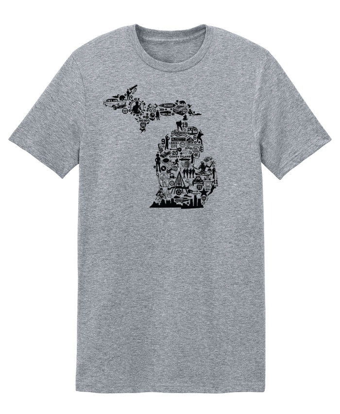 Michigan Collage Shirts