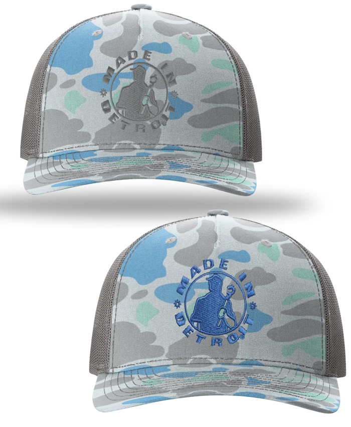 MID Saltwater Duck Camo 5 Panel Trucker Snapback