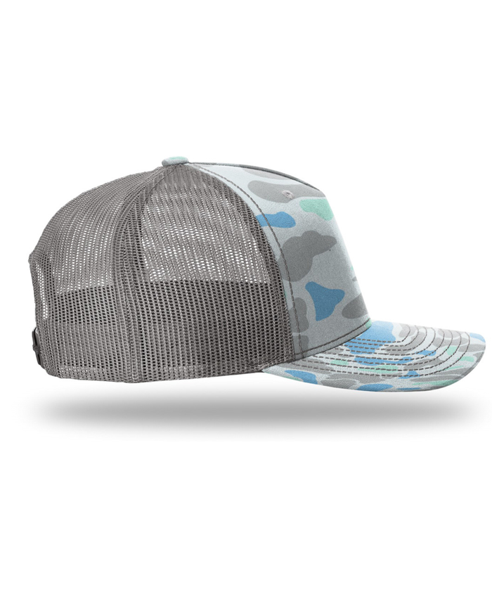 MID Saltwater Duck Camo 5 Panel Trucker Snapback