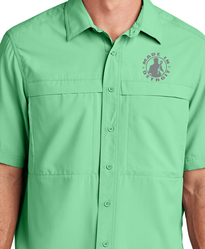 MID Short Sleeve UV Button Ups