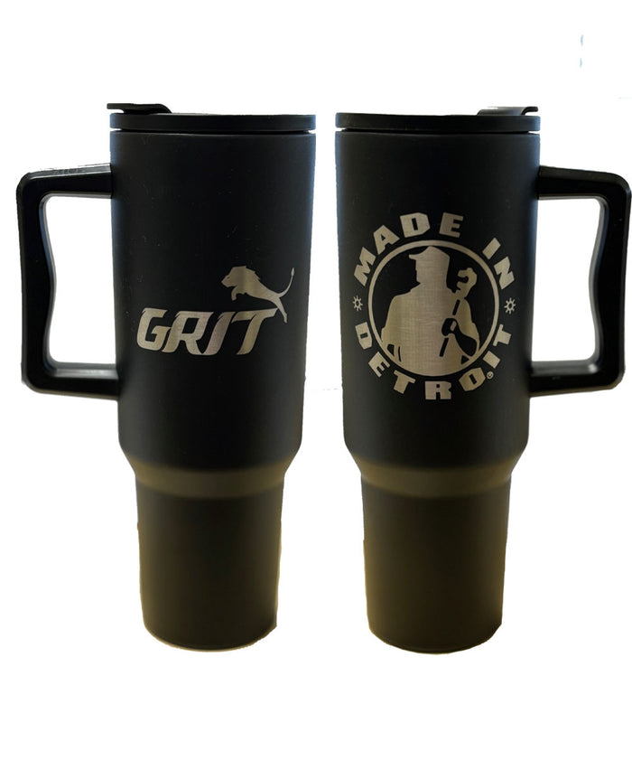MID/GRIT 40oz Stainless Tumbler w/ Straw