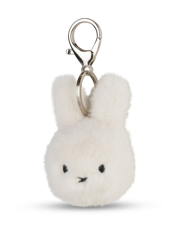 Miffy ECO Fuzzy Keyring/ Bag Charm in Off White | Miffy Keyring + Bag Charm