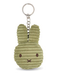 Miffy Flat Keyring / Bag Charm in Olive Corduroy | Miffy Keyring + Bag Charm
