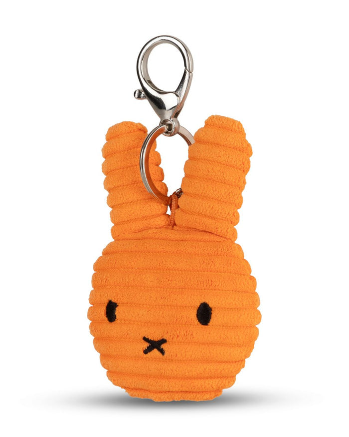 Miffy Flat Keyring / Bag Charm in Orange Corduroy | Miffy Keyring + Bag Charm