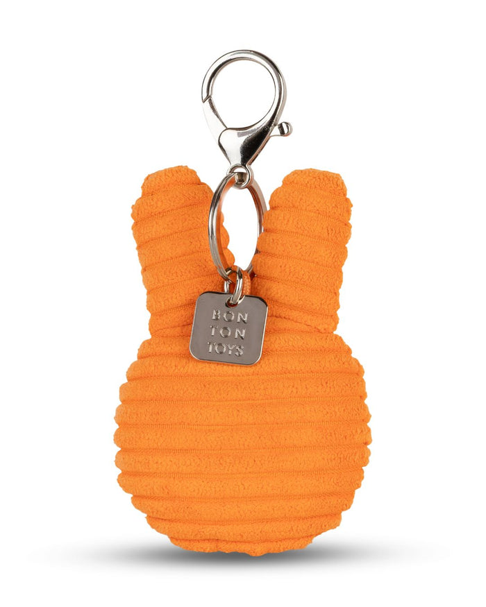 Miffy Flat Keyring / Bag Charm in Orange Corduroy | Miffy Keyring + Bag Charm