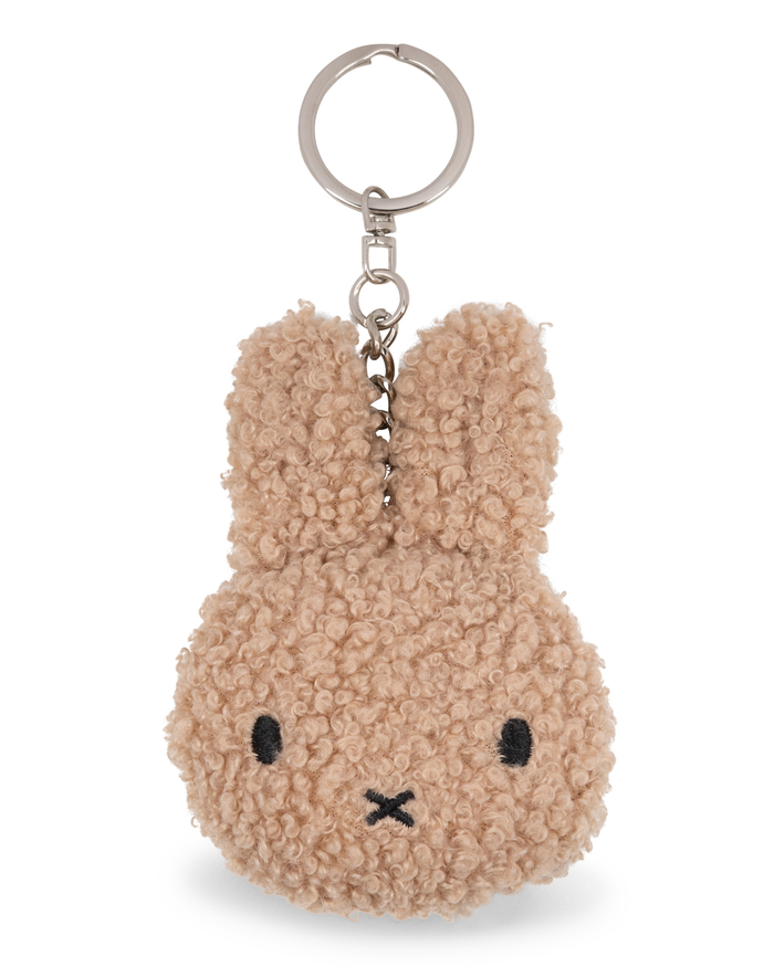 Miffy Flat Teddy Eco Keyring / Bag Charm in Beige | Miffy Keyring + Bag Charm