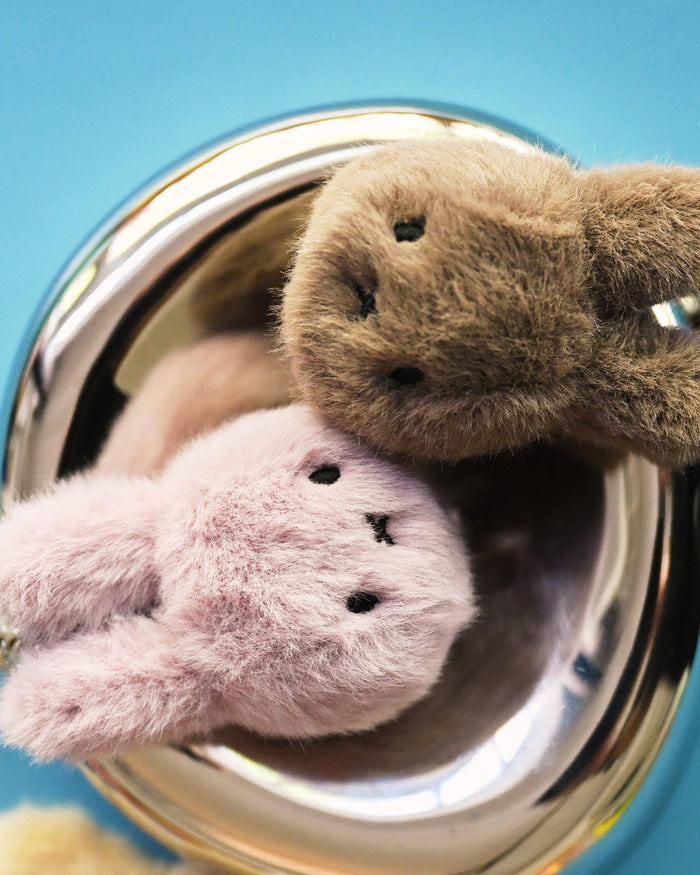 Miffy Fuzzy Keyring / Bag Charm in Lilac | Miffy Keyring + Bag Charm