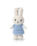 Miffy Handmade Crochet Keyring in Pastel Blue | Miffy Keyring + Bag Charm