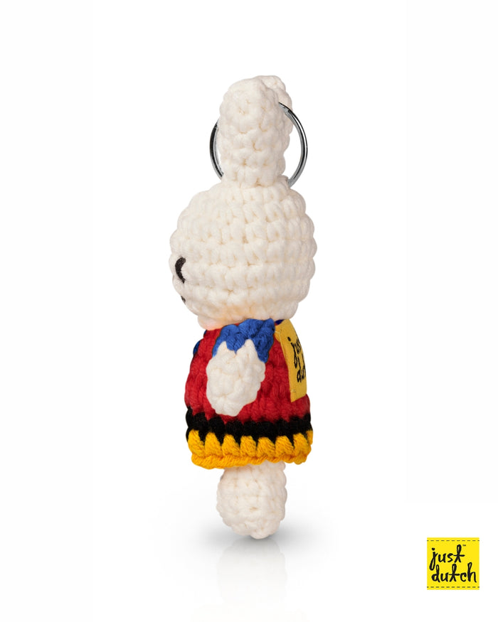 Miffy Handmade Crochet Keyring / Bag Charm Mondrian ARTIST COLLECTION