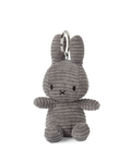 Miffy Keyring / Bag Charm in Grey Corduroy | Miffy Keyring + Bag Charm