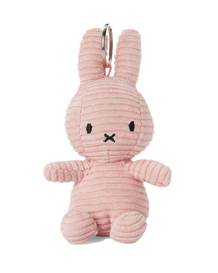 Miffy Keyring / Bag Charm in Pink Corduroy | Miffy Keyring + Bag Charm
