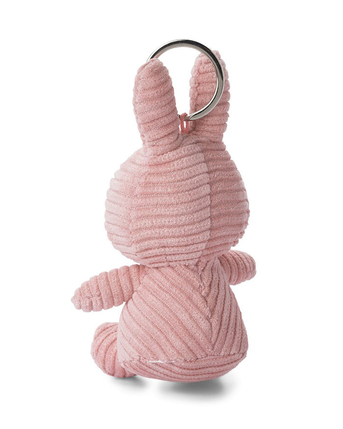 Miffy Keyring / Bag Charm in Pink Corduroy | Miffy Keyring + Bag Charm
