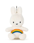 Miffy Keyring / Bag Charm in Rainbow White Corduroy | Miffy Keyring + Bag Charm