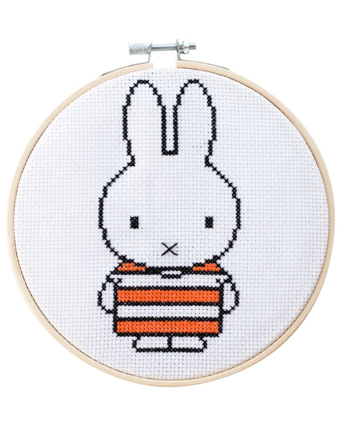 Cotton Clara Stripy Miffy cross-stitch