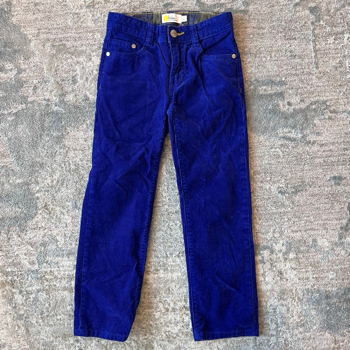 Mini Boden Cozy Corduroy Trousers Pants Blue 6