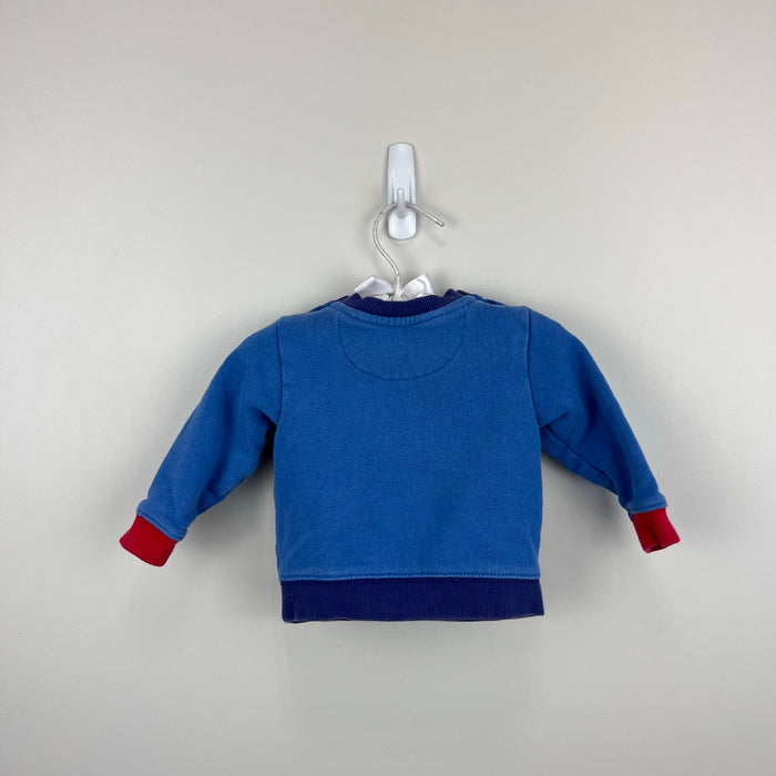 Mini Boden Fairy Tale Applique Three Bears Sweatshirt Blue 0-3 Months
