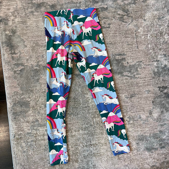 Mini Boden Fun Printed Leggings Rainbow Unicorns 11-12