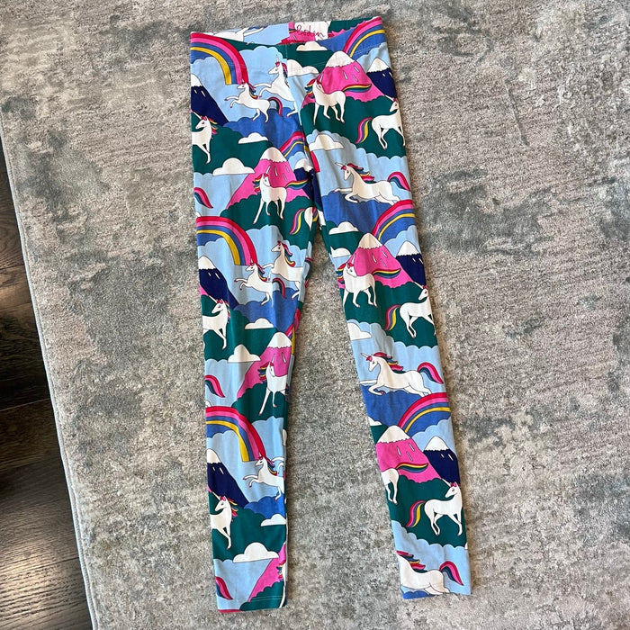 Mini Boden Fun Printed Leggings Rainbow Unicorns 11-12