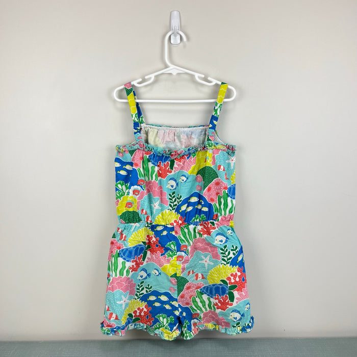 Mini Boden Fun Printed Playsuit Multi Coral Reef 9-10