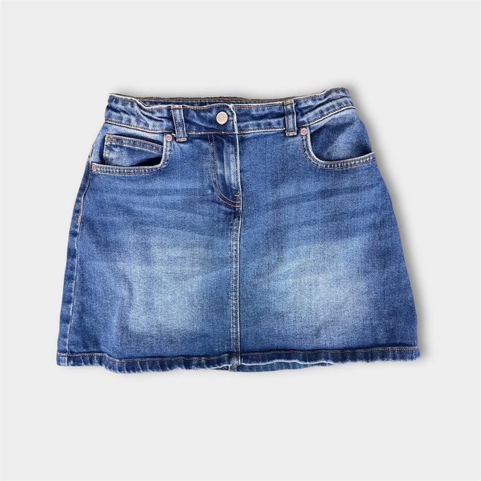 Mini Boden Girls Blue Jean Skirt 13-14