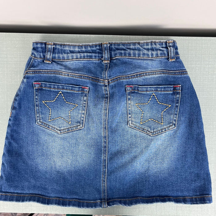Mini Boden Girls Blue Jean Skirt 13-14