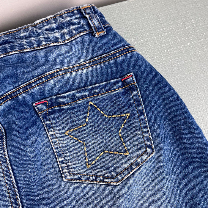 Mini Boden Girls Blue Jean Skirt 13-14