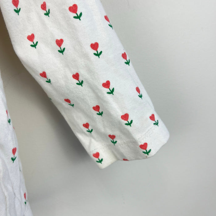 Mini Boden Heart Flowers Blouse 12-18 Months