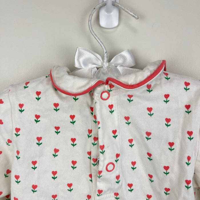 Mini Boden Heart Flowers Blouse 12-18 Months