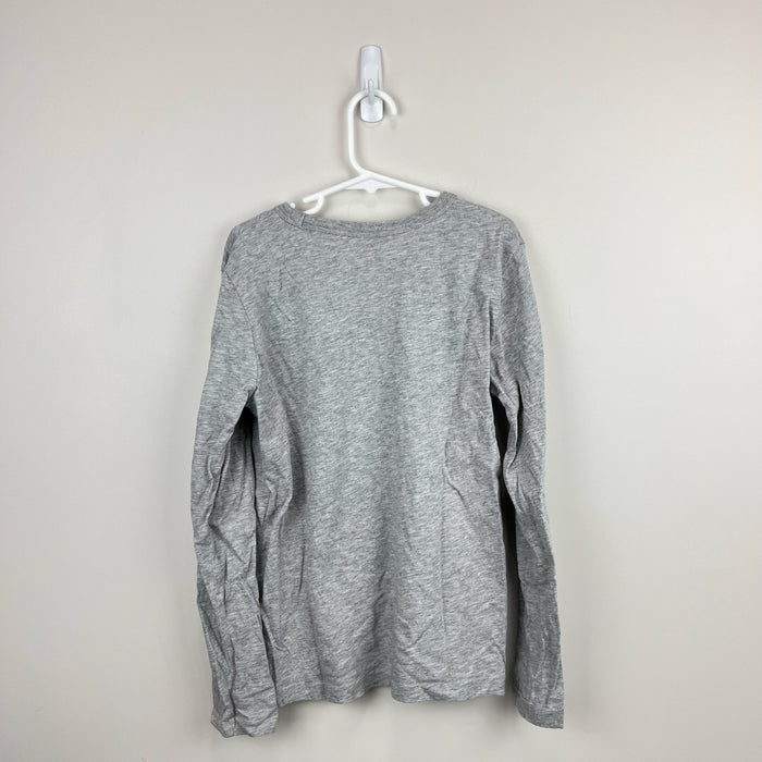 Mini Boden Printed Educational T-Shirt Grey Marl Crocodiles 9-10