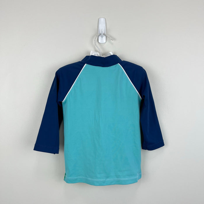 Mini Boden Rash Guard Firecracker Orange Tiger 2-3 UPF 50+