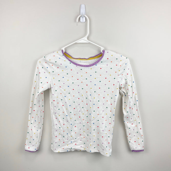 Mini Boden Supersoft Rainbow Star Pointelle T-Shirt 8-9