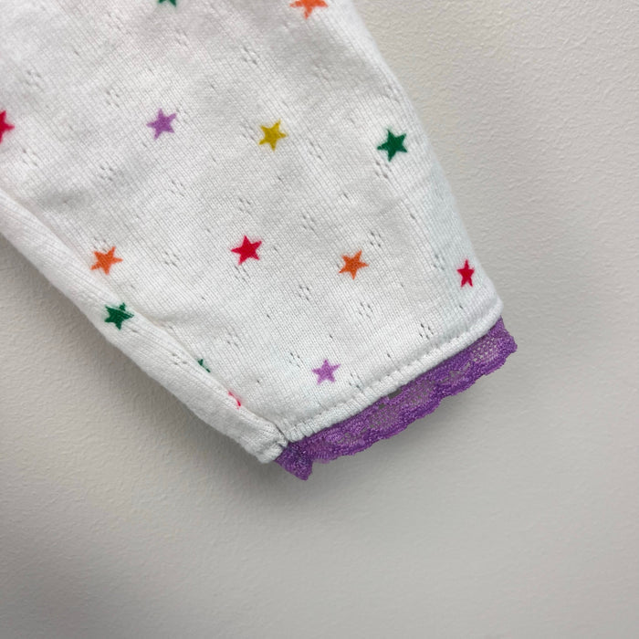 Mini Boden Supersoft Rainbow Star Pointelle T-Shirt 8-9