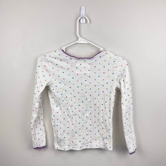 Mini Boden Supersoft Rainbow Star Pointelle T-Shirt 8-9