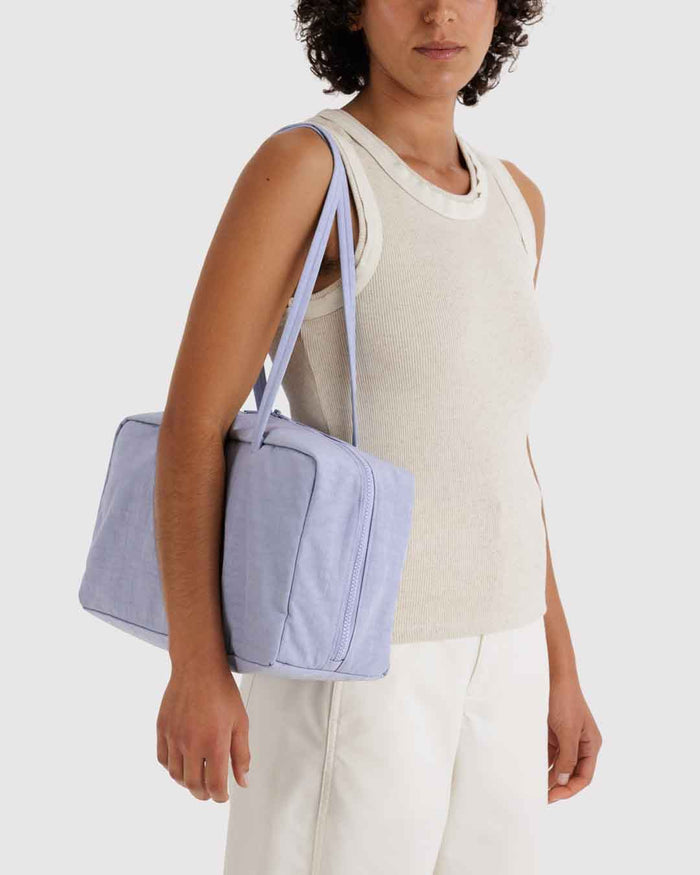 Mist Medium Nylon Bowler Bag | BAGGU | Medium Nylon Bowler Bag