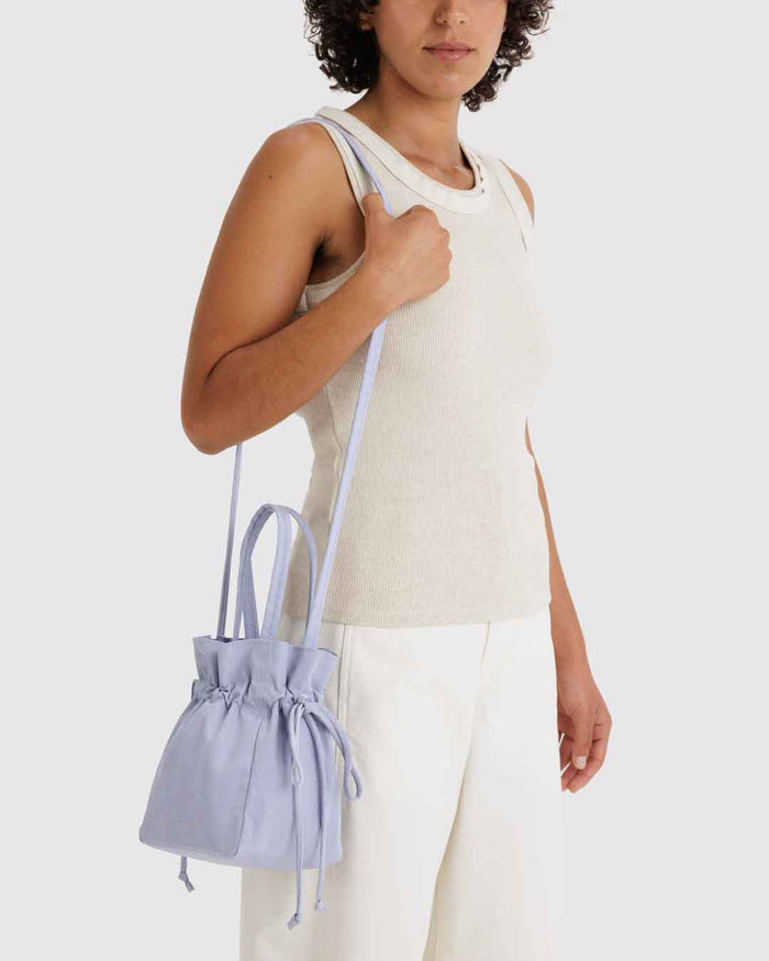 Mist Nylon Drawstring Bag | BAGGU | Nylon Drawstring Bag