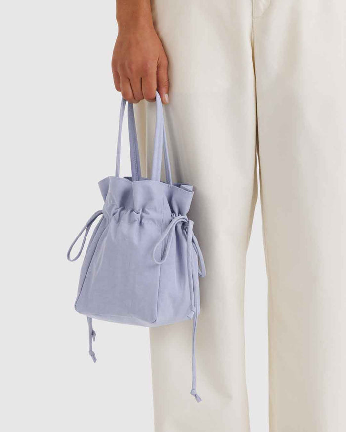 Mist Nylon Drawstring Bag | BAGGU | Nylon Drawstring Bag