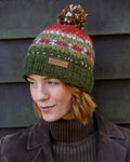Moss Iona Roll Back Bobble Beanie Pachamama