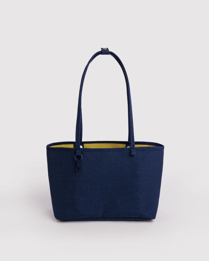 Navy Mix Medium Nylon Reversible Tote | BAGGU | Medium Nylon Reversible Tote