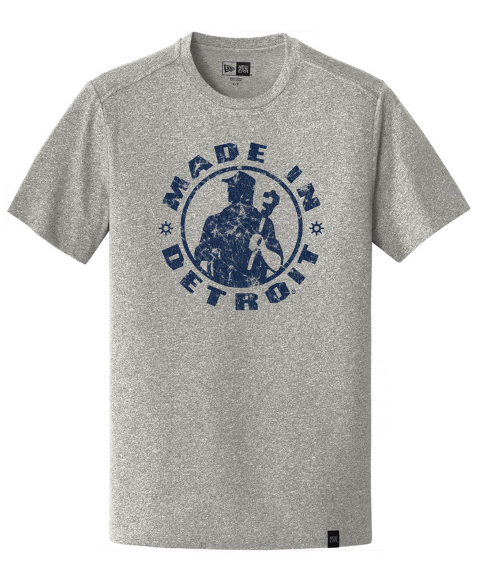 New Era MID Eco Grey w/ Navy Distressed Shirts