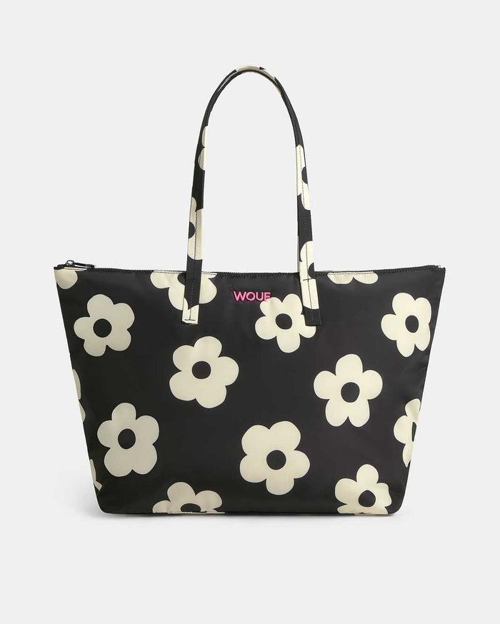 Night Daisy Shopper Tote Bag
