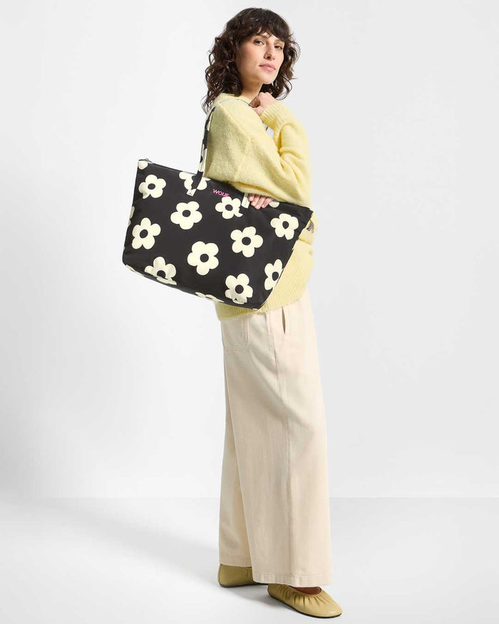 Night Daisy Shopper Tote Bag