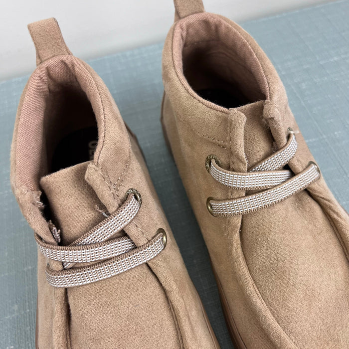 Old Navy High Top Faux Suede Elastic Lace Sneakers 12