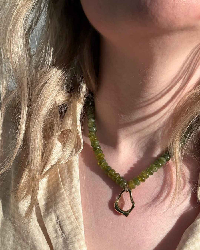 Olive Kari Beaded Necklace