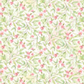 Packed Mini Floral- Pink and Green - P&B Textiles